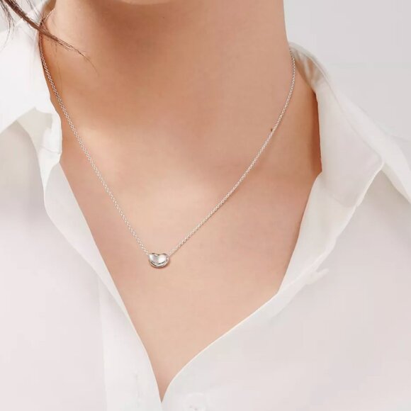 Tiffany & Co. Elsa Peretti® Bean® design Pendant Necklace Sterling Silver - Picture 14 of 15